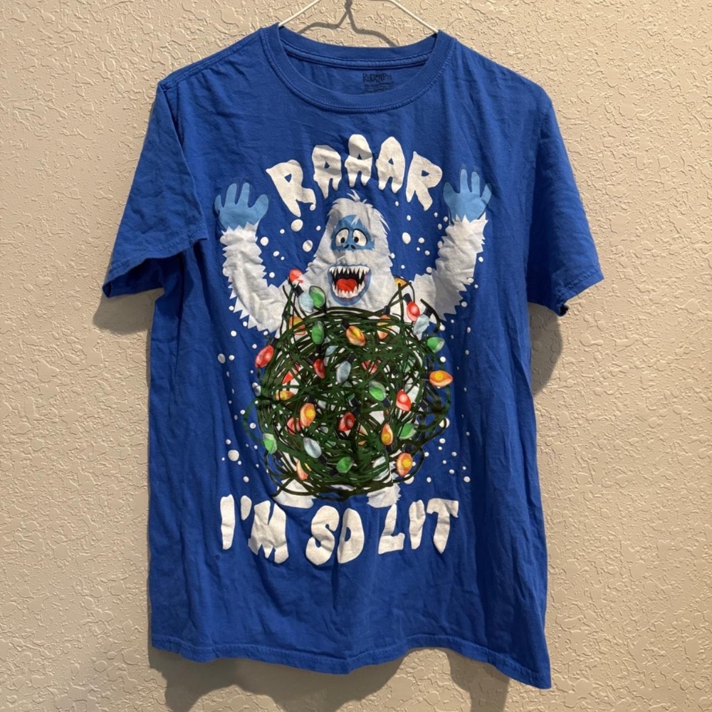 Abominable Snowman Christmas Tee Unisex Size M